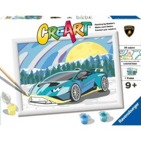 CreArt pictura pe numere pentru copii Lamborghini